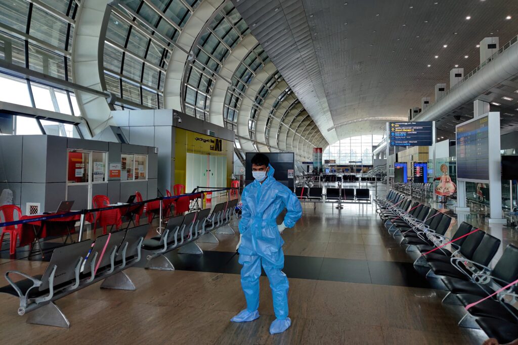 aeroportos vazios na pandemia